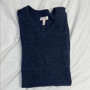 Navy Large-Tall Sweater Vest